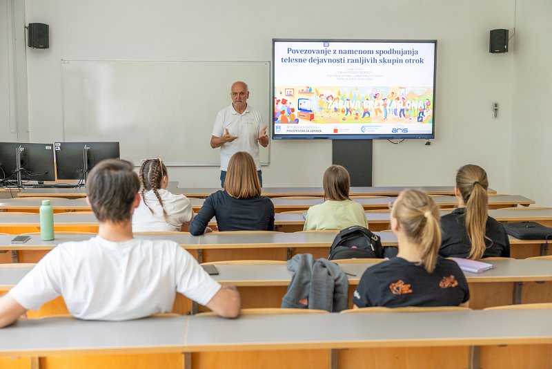 Predstavitev izsledkova projekta študentom Fakultete za šport