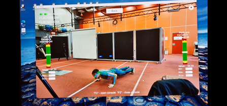 Prikaz primera pametne vadbe z umetno inteligenco